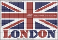 modèle broderie drapeau anglais