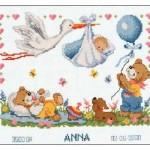 modèle broderie point de croix bebe