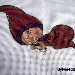 modèle broderie point de croix bebe