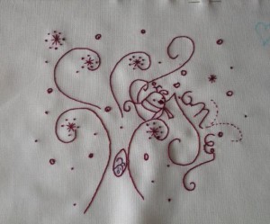 motif broderie arabesque