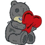 motif broderie coeur