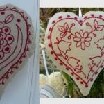 motif broderie coeur