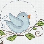 patron broderie oiseau