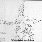 patron broderie oiseau